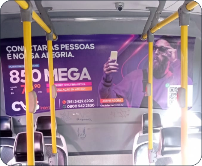 Norteoutdoor: Anuncie com Estilo nos Ônibus de Porto Velho, RO com o Busdoor Interno